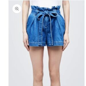 L’Agence Hillary Paperbag Shorts